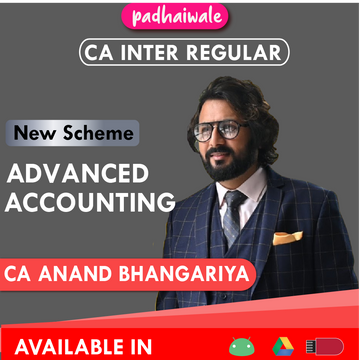 CA Inter Advanced Accounting New Scheme Anand Bhangariya