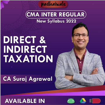 CMA Inter Direct and Indirect Taxation Suraj Agrawal