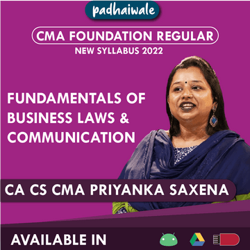 CMA Foundation Business Laws Regular Batch by CA CS CMA Priyanka Saxena