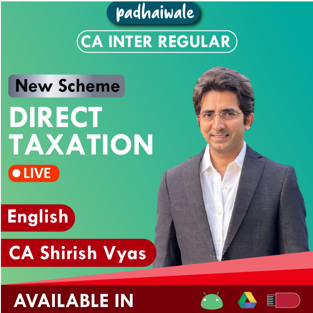 CA Inter DT in English Live Regular Batch New Scheme by CA Shirish Vyas