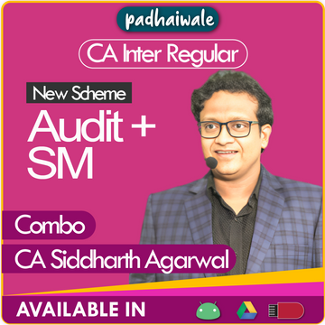 CA Inter Audit + SM Combo Regular Batch by CA Siddharth Agarwal