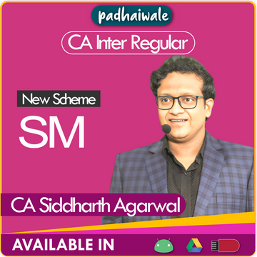 CA Inter SM New Scheme Siddharth Agarwal