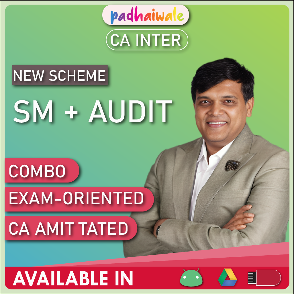 CA Inter SM + Audit Combo Exam-Oriented New Scheme Amit Tated