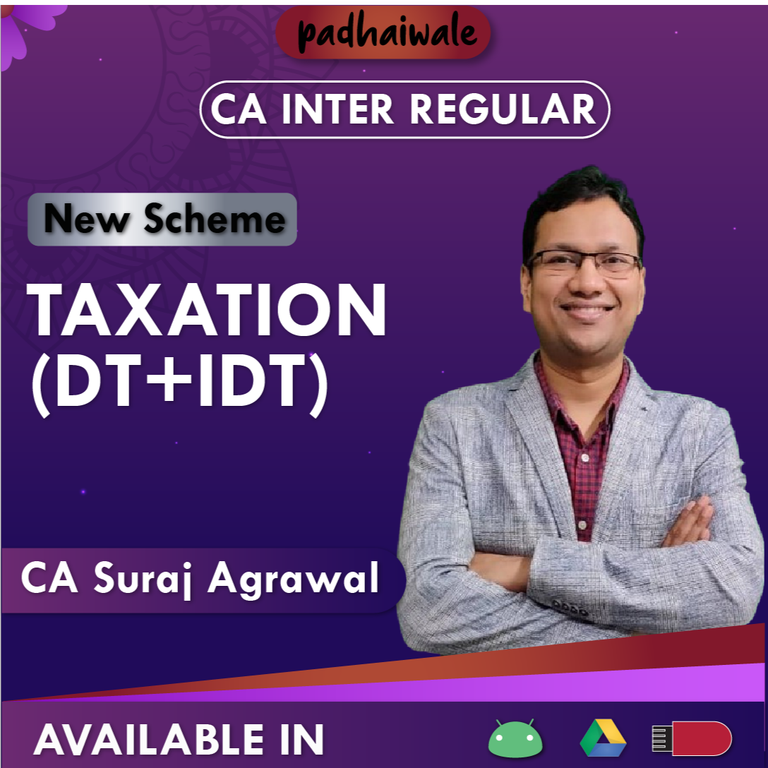 CA Inter Taxation (DT+IDT) Regular Batch by CA Suraj Agrawal