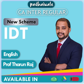 CA Inter IDT English New Scheme Tharun Raj