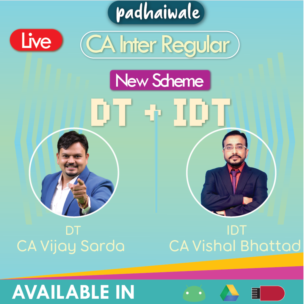 CA Inter Taxation (DT+IDT) New Scheme Vijay Sarda Vishal Bhattad