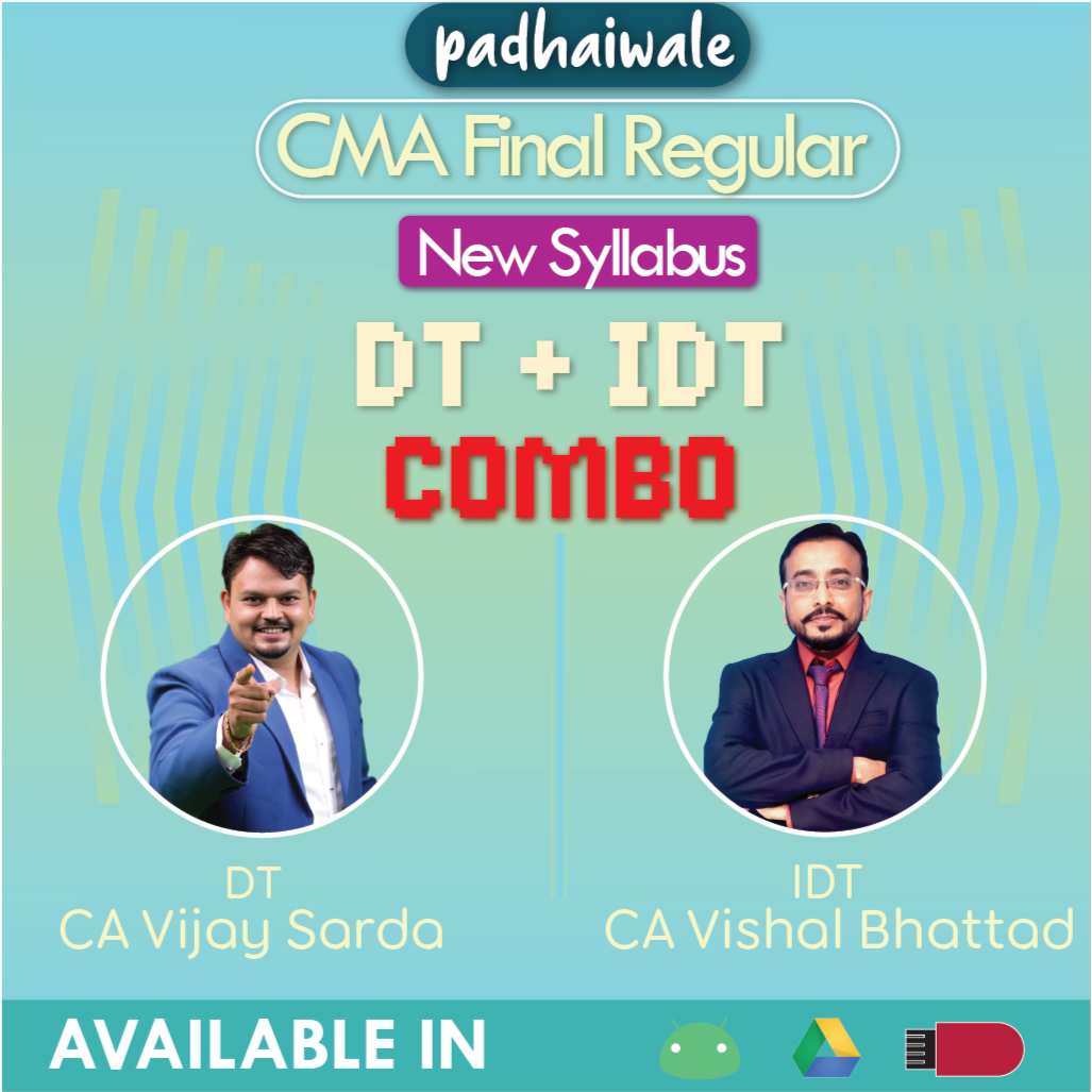 CMA Final DT + IDT Combo New Syllabus Vijay Sarda Vishal Bhattad
