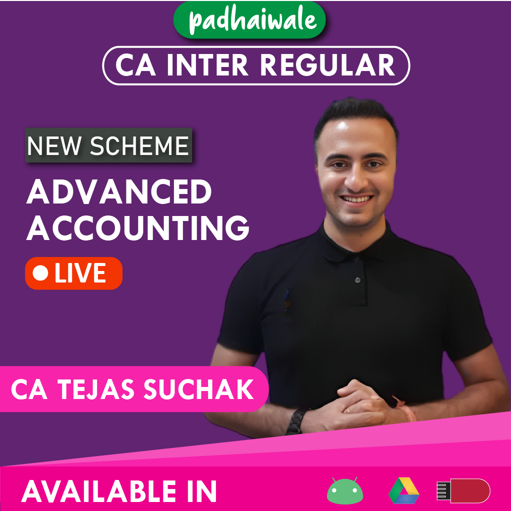 CA Inter Advanced Accounting Live New Scheme Tejas Suchak