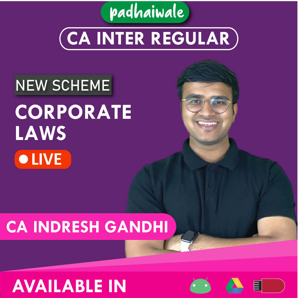 CA Inter Law Live New Scheme Indresh Gandhi