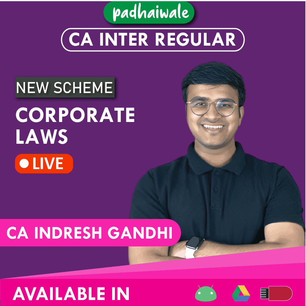 CA Inter Law Regular Batch New Scheme by CA Indresh Gandhi