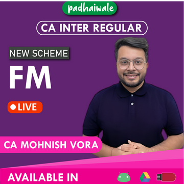 CA Inter FM Live New Scheme Mohnish Vora