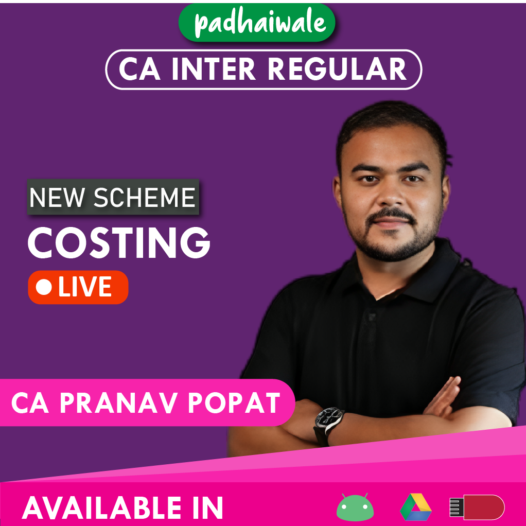 CA Inter Costing Live New Scheme Pranav Popat