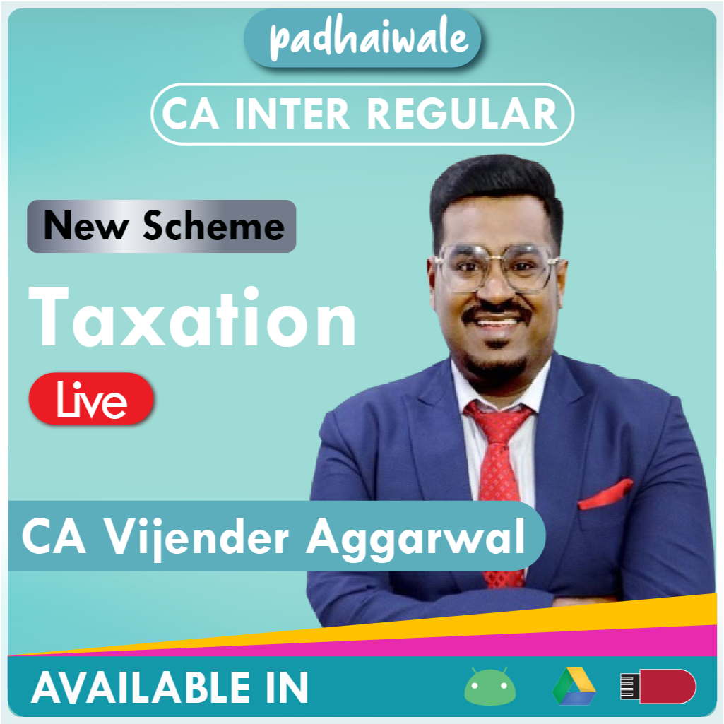 CA Inter Taxation (DT+IDT) Live New Scheme vijender Aggarwal