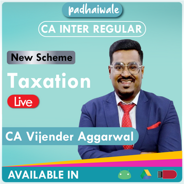 CA Inter Taxation (DT+IDT) Live New Scheme vijender Aggarwal