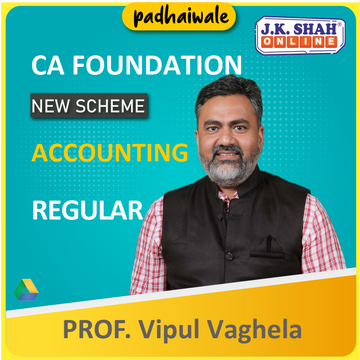 CA Foundation Accounting New Scheme Vipul Vaghela