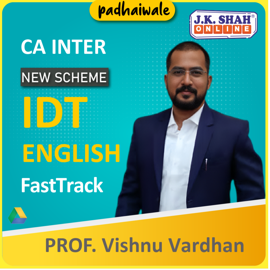 CA Inter IDT English FastTrack New Scheme Vishnu Vardhan