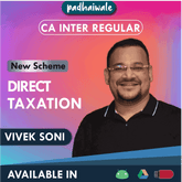 CA Inter Direct Taxation New Scheme Vivek Soni