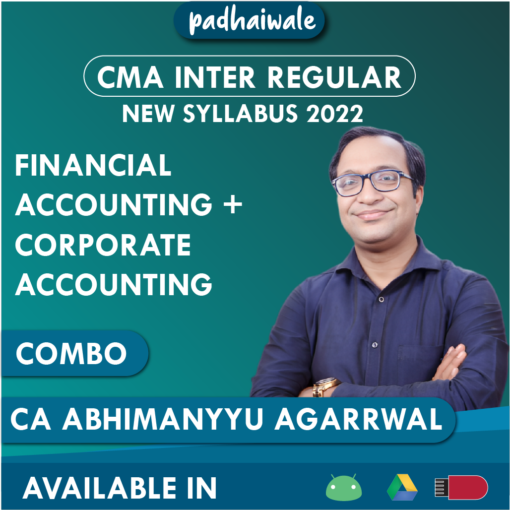 CMA Inter Financial Accounting + Corporate Accounting Combo New Syllabus Abhimanyyu Agarrwal