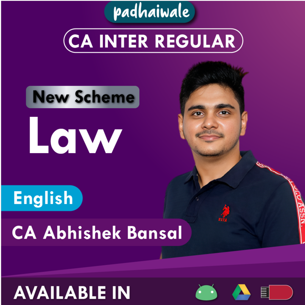 CA Inter Law English New Scheme Abhishek Bansal