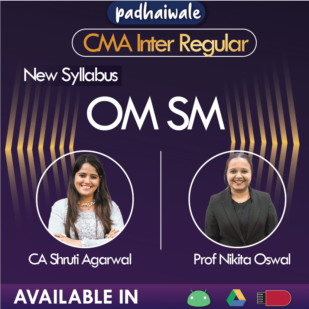 CMA Inter OM SM Shruti Agarwal Nikita Oswal