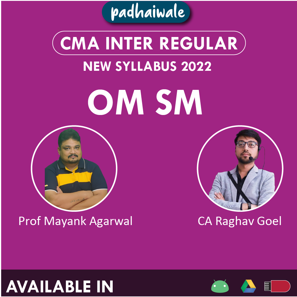 CMA Inter OM SM Mayank Agarwal Raghav Goel