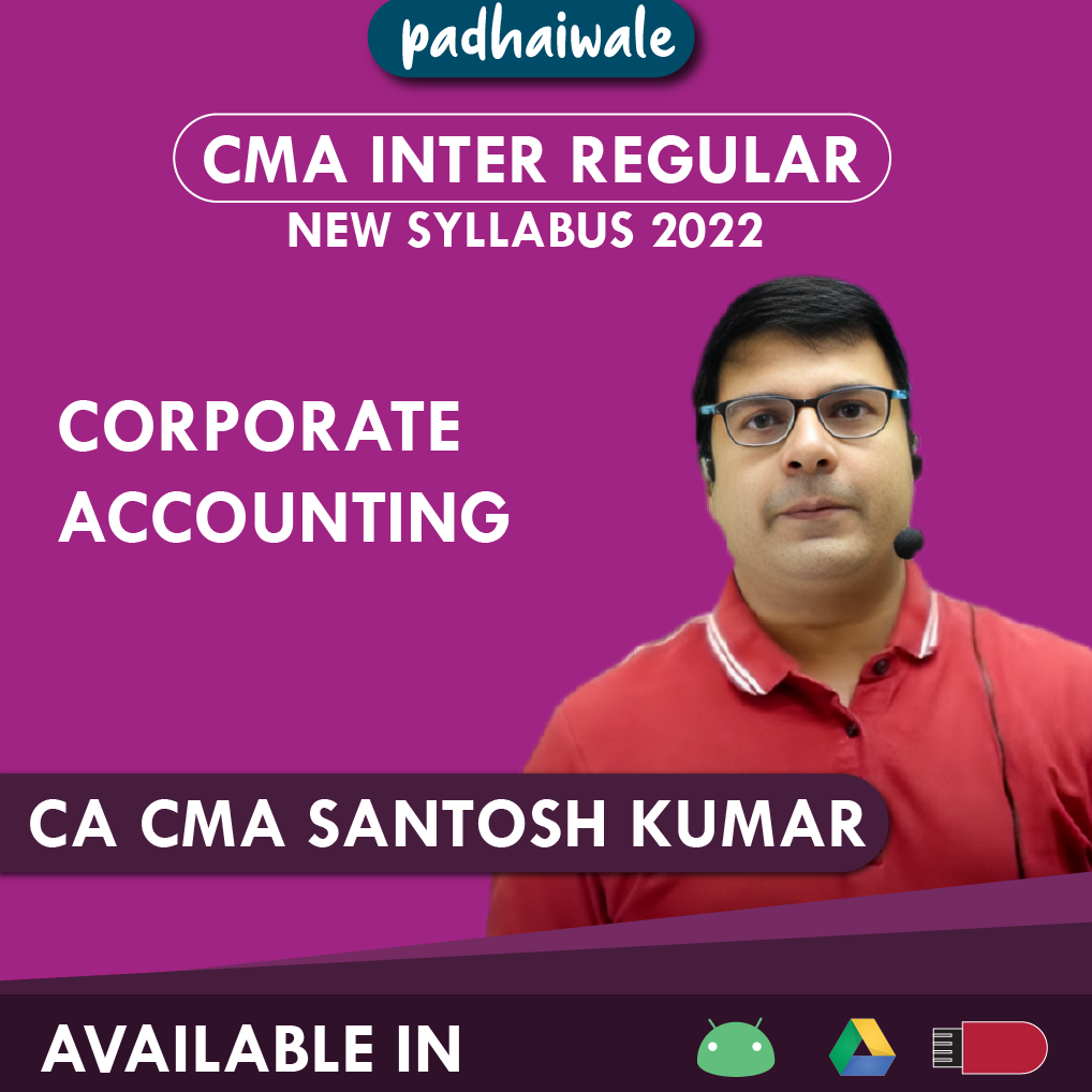 CMA Inter Corporate Accounting santosh kumar