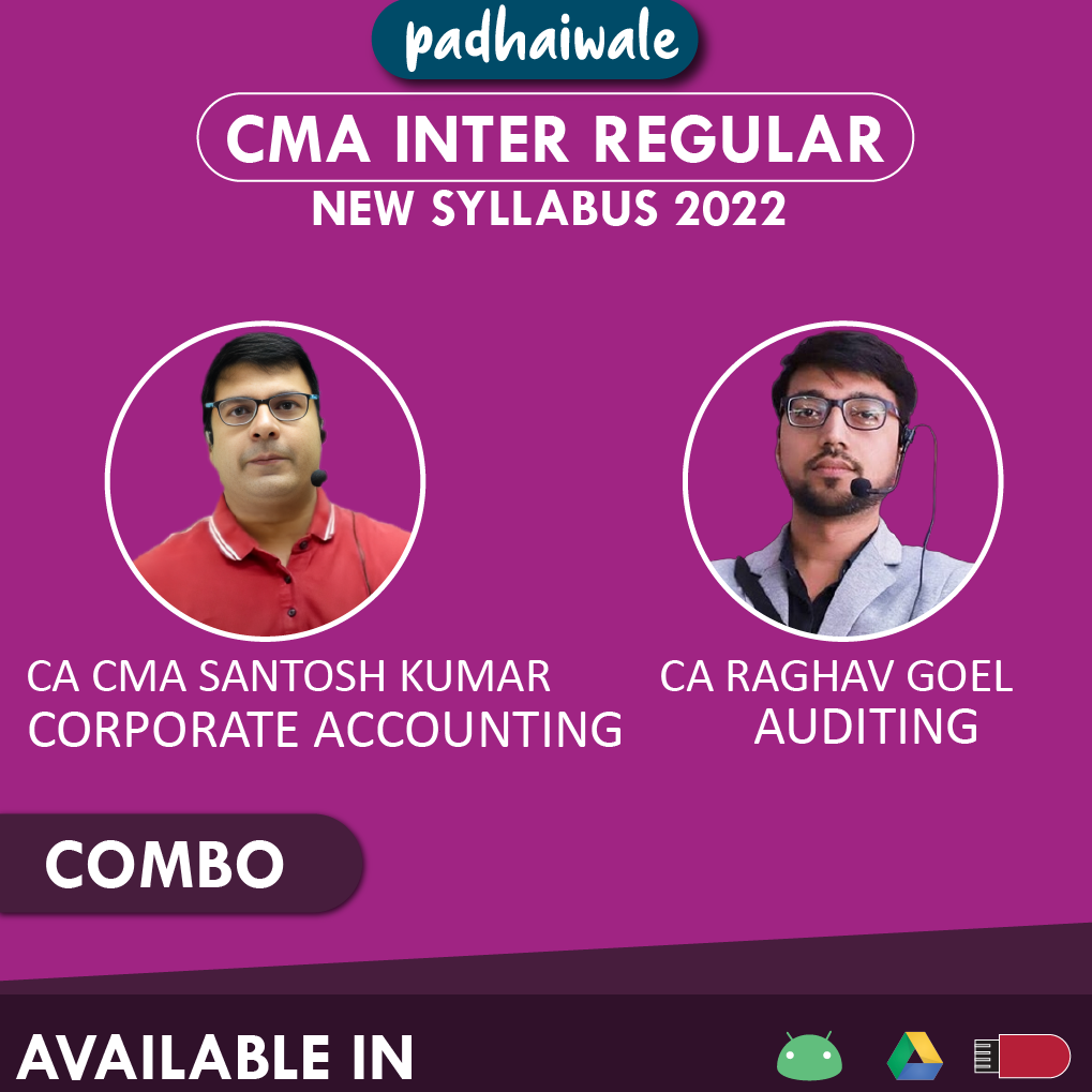 CMA Inter Corporate Accounting and Auditing Santosh Kumar Raghav Goel