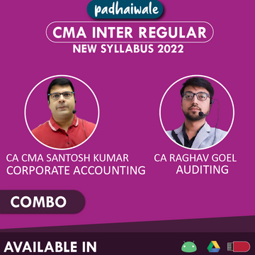 CMA Inter Corporate Accounting and Auditing Santosh Kumar Raghav Goel