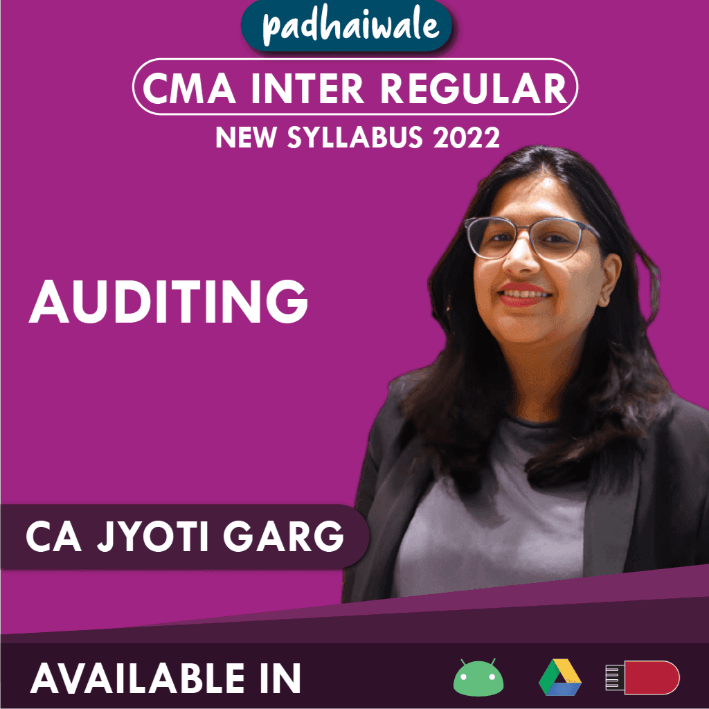 CMA Inter Auditing Regular Batch by CA Jyoti Garg