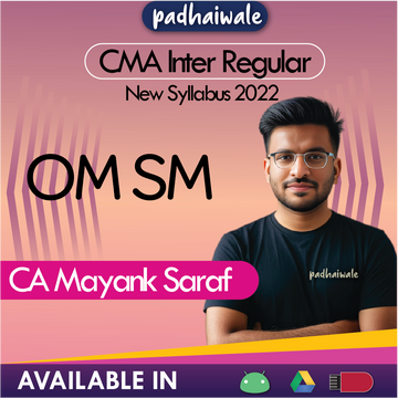 CMA Inter OM SM mayank saraf