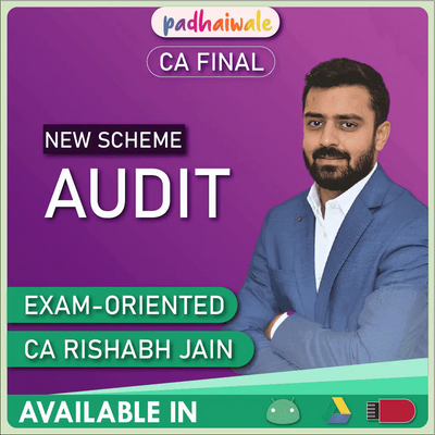 CA Final Audit Exam-Oriented FastTrack Batch by CA Rishabh Jain – Quick Revision of Standards on Auditing & Company Audit for ICAI Exams