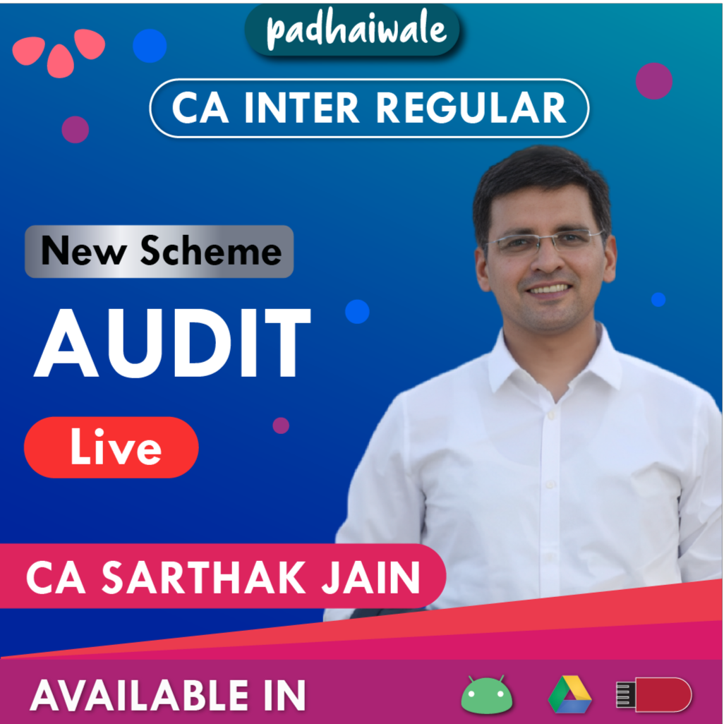 CA Inter Audit New Scheme Sarthak Jain