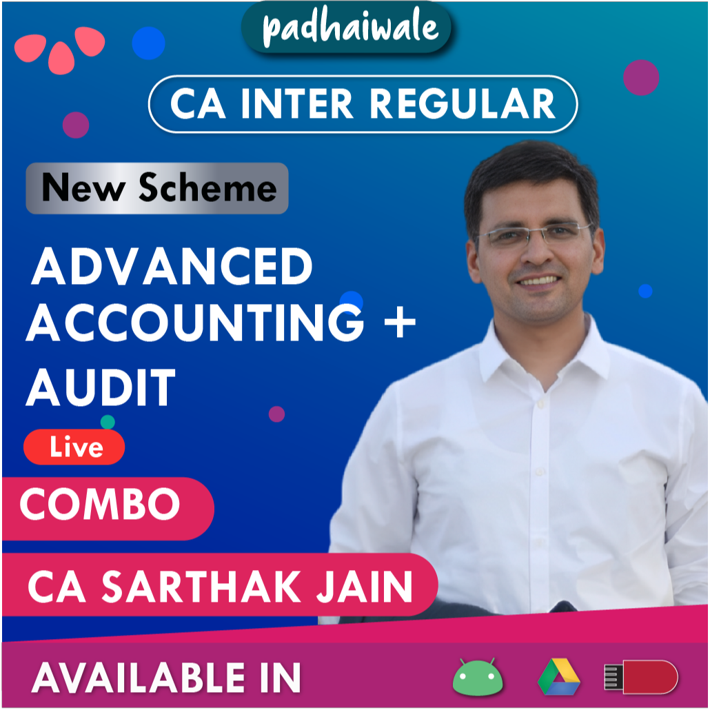 CA Inter Advanced Accounting + Audit Combo New Scheme Sarthak Jain