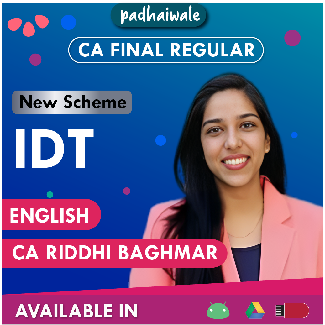 CA Final IDT English Safal Batch New Scheme Riddhi Baghmar