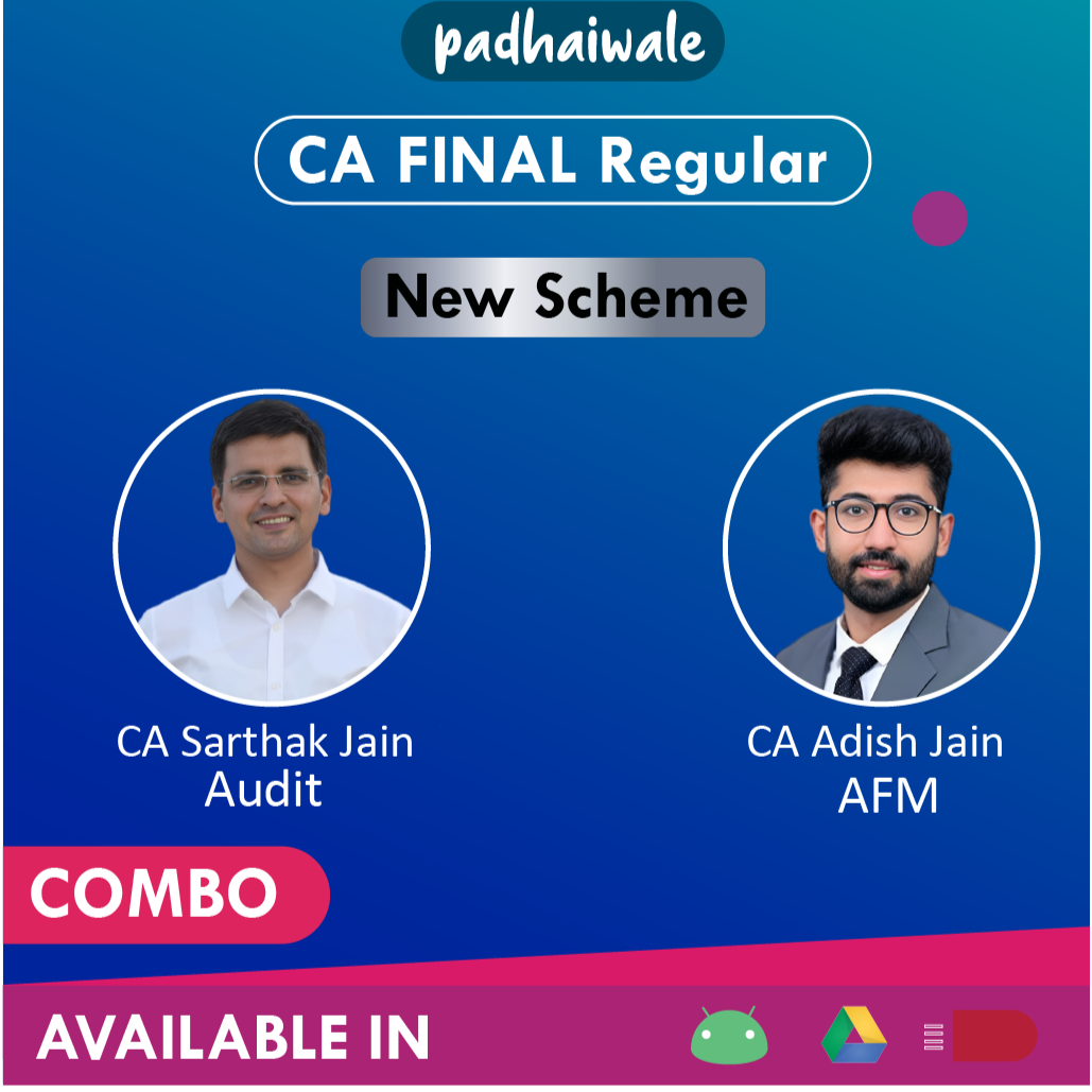 CA Final Audit + AFM Combo New Scheme Sarthak Jain Adish Jain