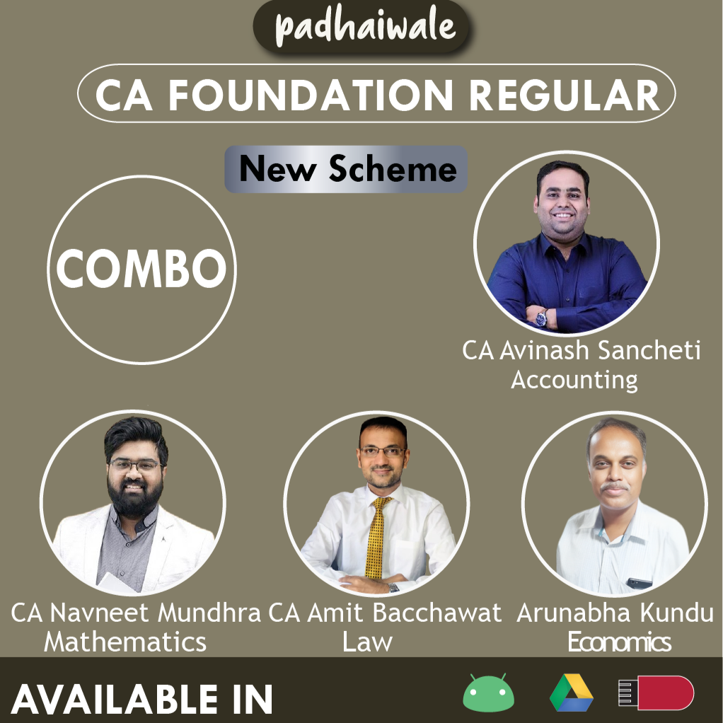 CA Foundation All Subjects Combo New Scheme Avinash Sancheti Navneet Mundhra Amit Bachhawat Arunabha Kundu