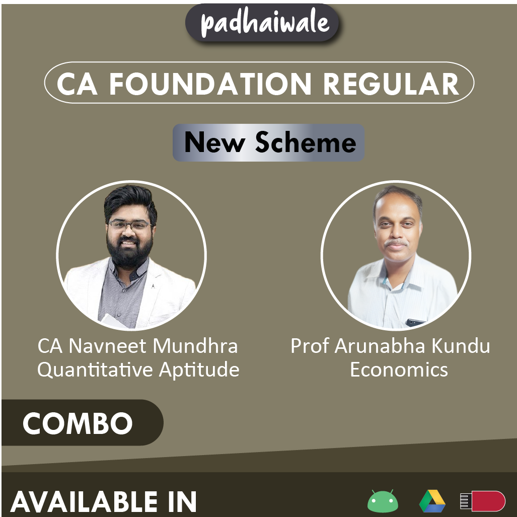 CA Foundation Quantitative Aptitude + Law Combo New Scheme Navneet Mundhra Arunabha Kundu 