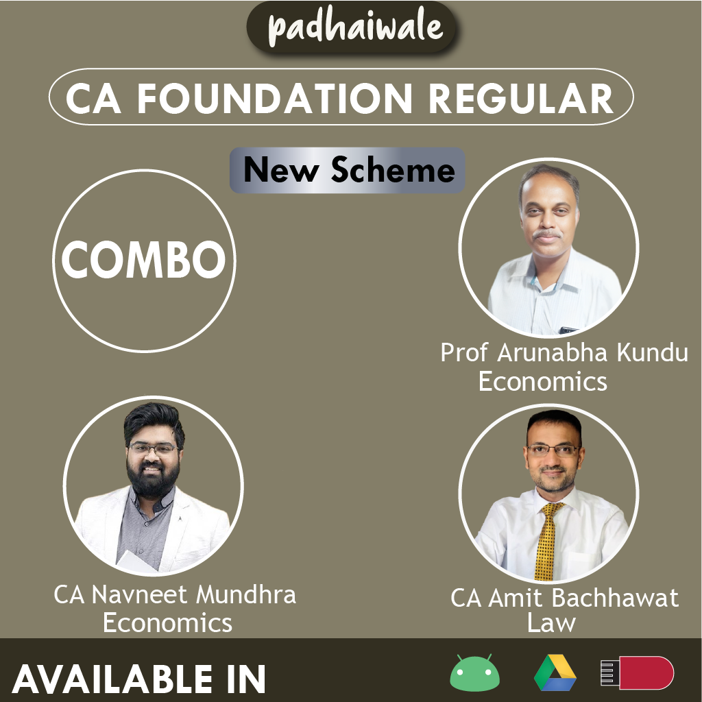 CA Foundation Law + Economics Combo New Scheme Amit Bachhawat Arunabha Kundu Navneet Mundhra 