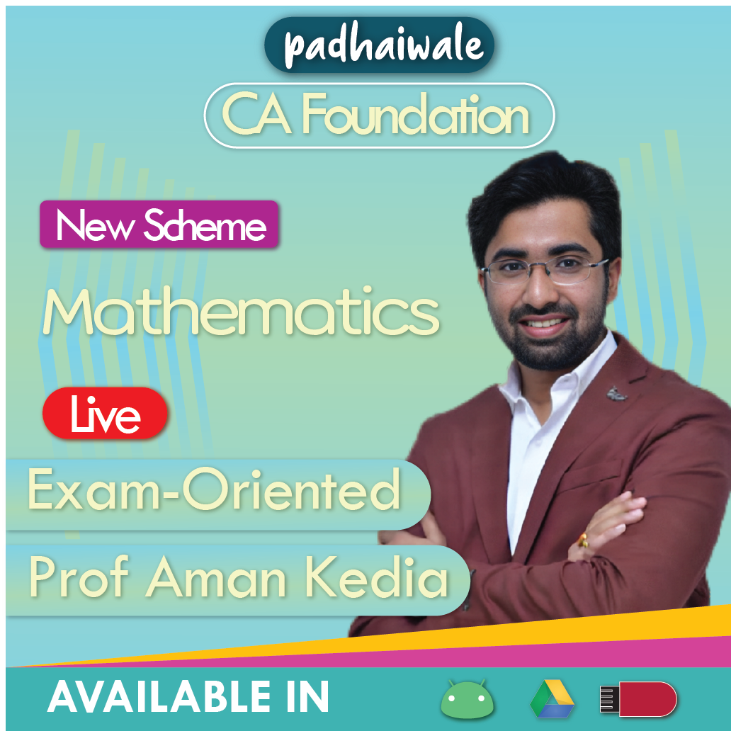 CA Foundation Mathematics Live Exam-Oriented New Scheme Aman Kedia