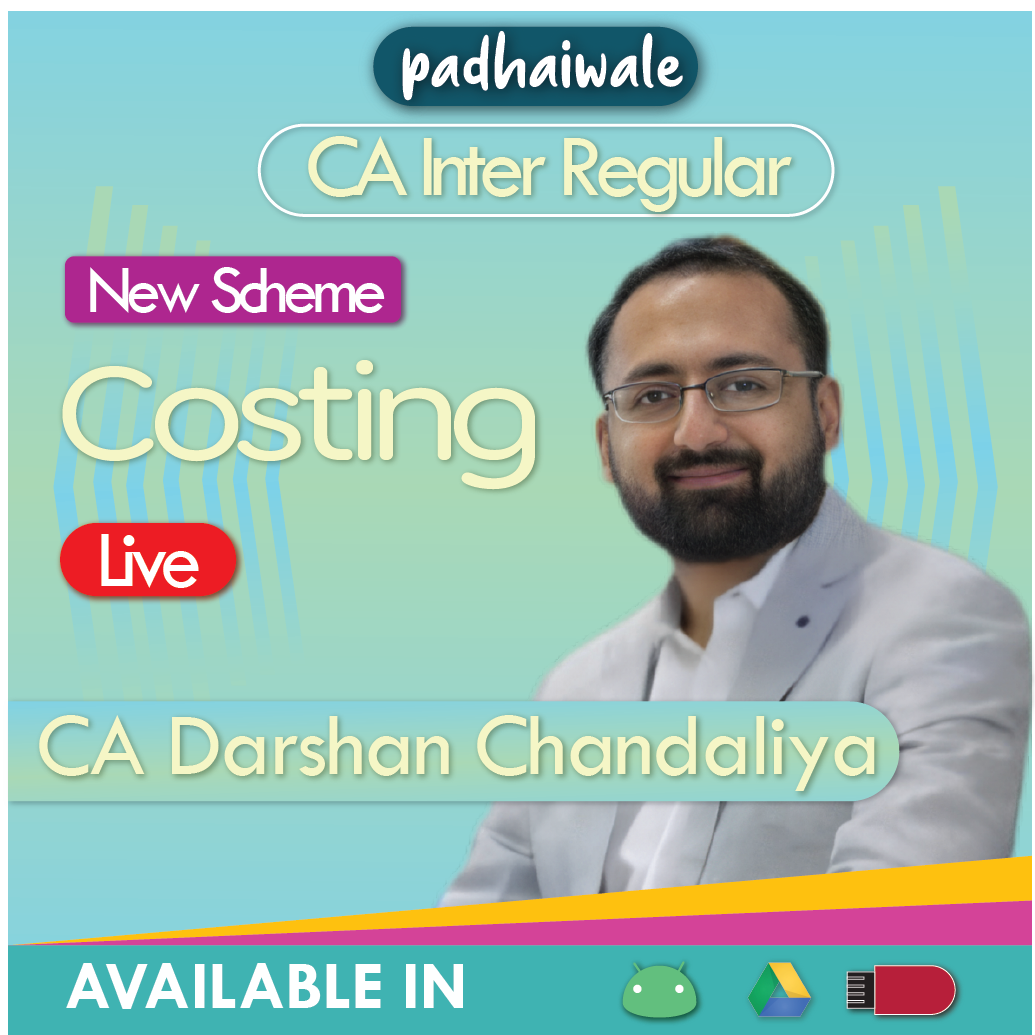 CA Inter Costing Live New Scheme Darshan Chandaliya