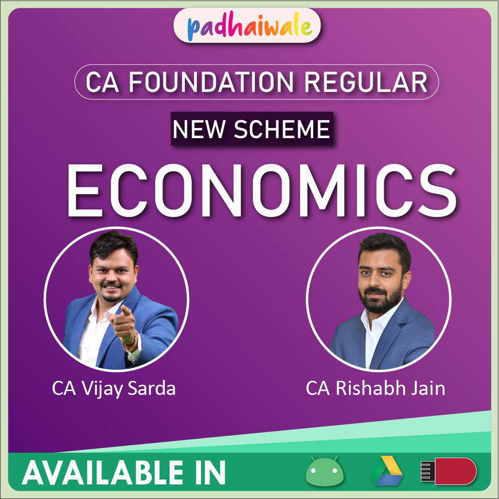 CA Foundation Economics New Scheme Vijay Sarda Rishabh Jain