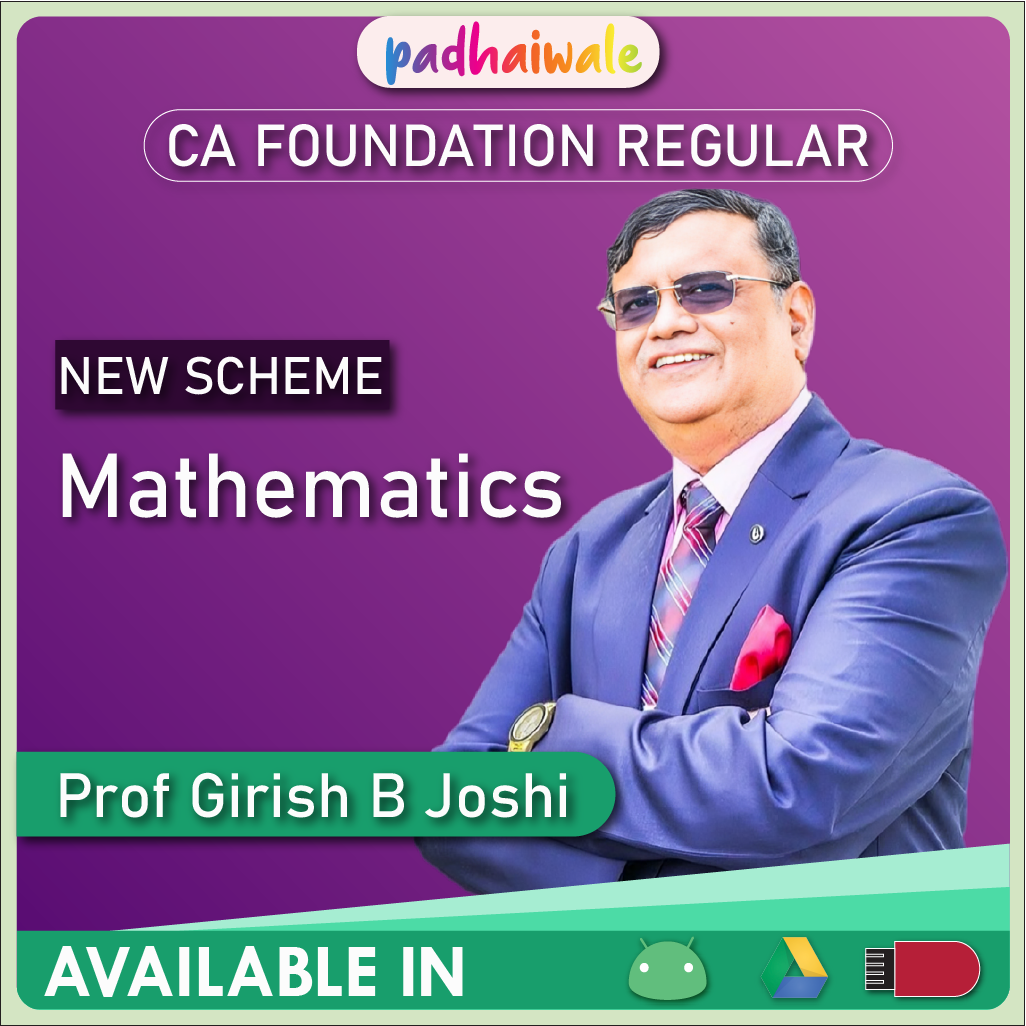 CA Foundation Mathematics New Scheme Girish B Joshi