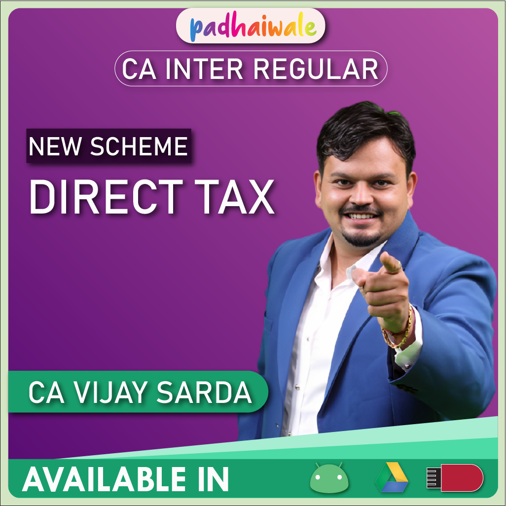 CA Inter Direct Taxation New Scheme Vijay Sarda