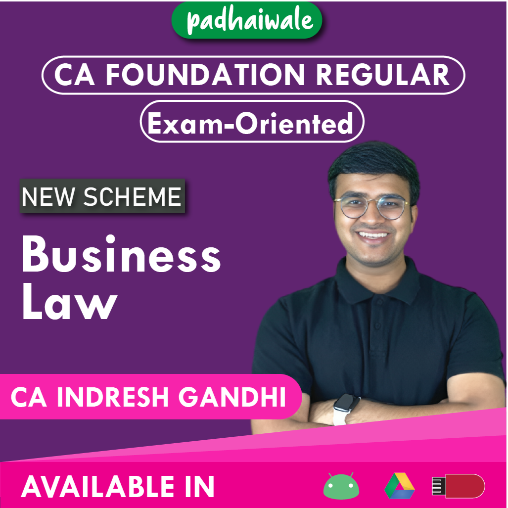 CA Foundation Business Law Exam-Oriented New Scheme Indresh Gandhi