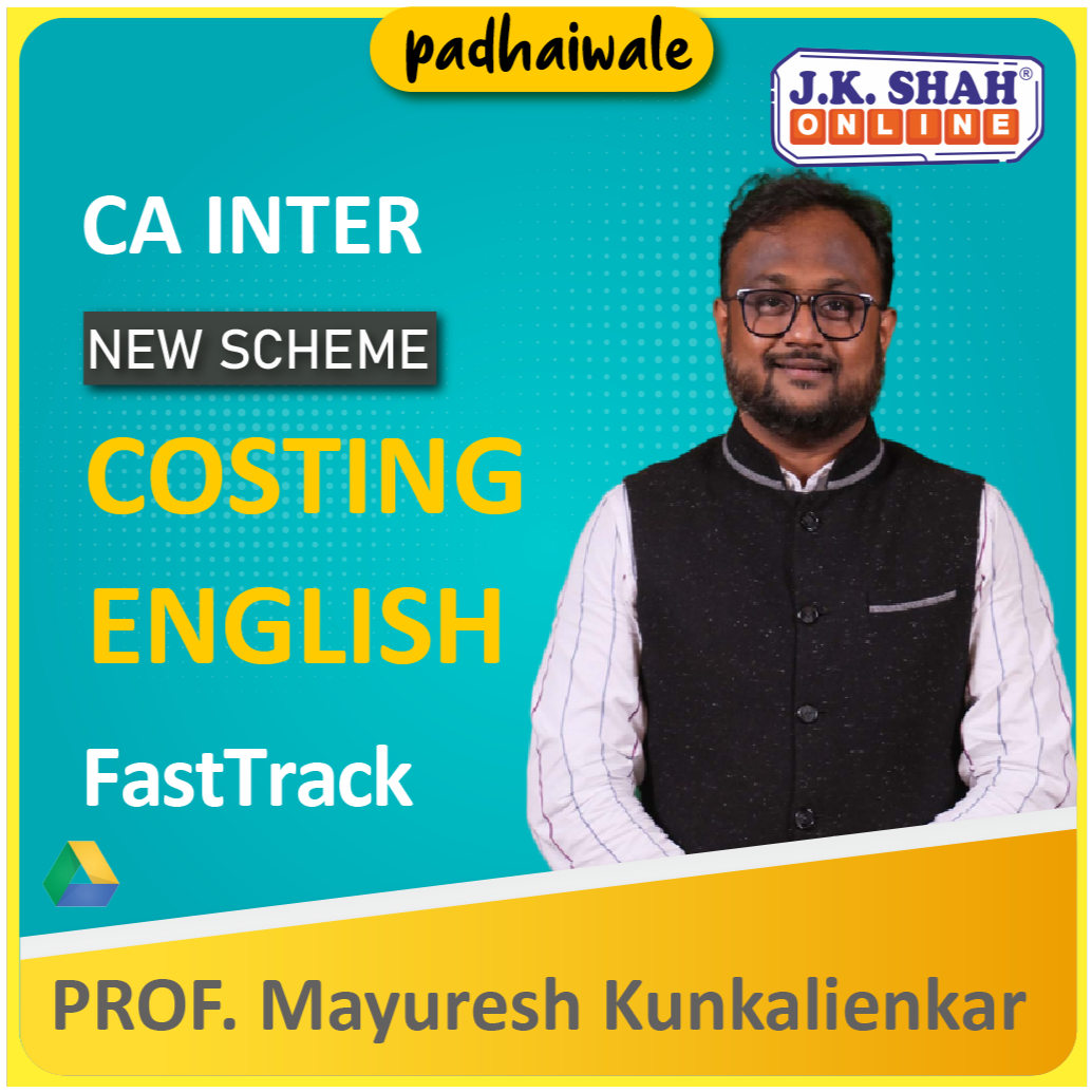 CA Inter Costing English FastTrack New Scheme Mayuresh Kunkalienkar