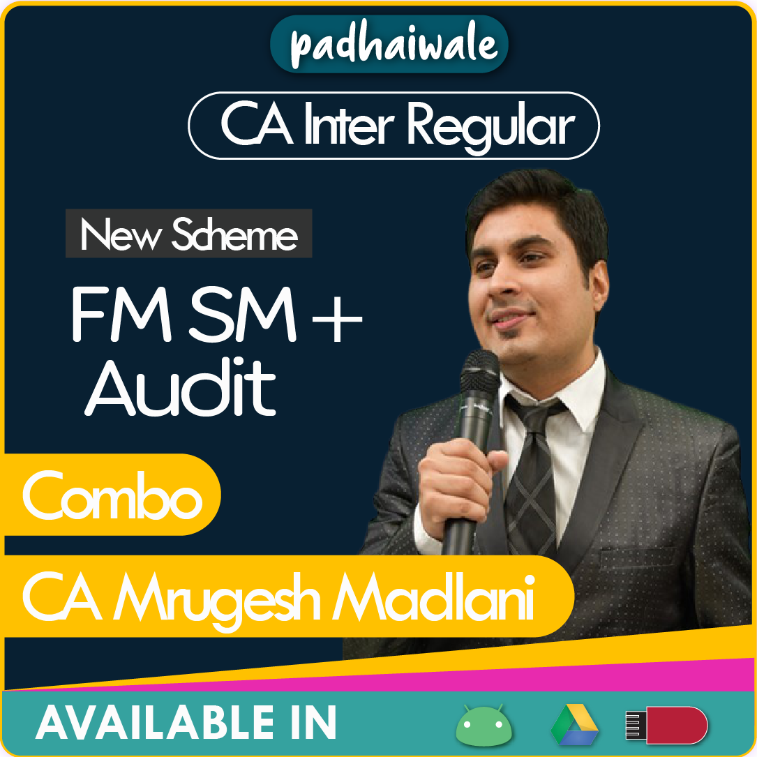 CA Inter Audit + FM SM Combo New Scheme Mrugesh Madlani