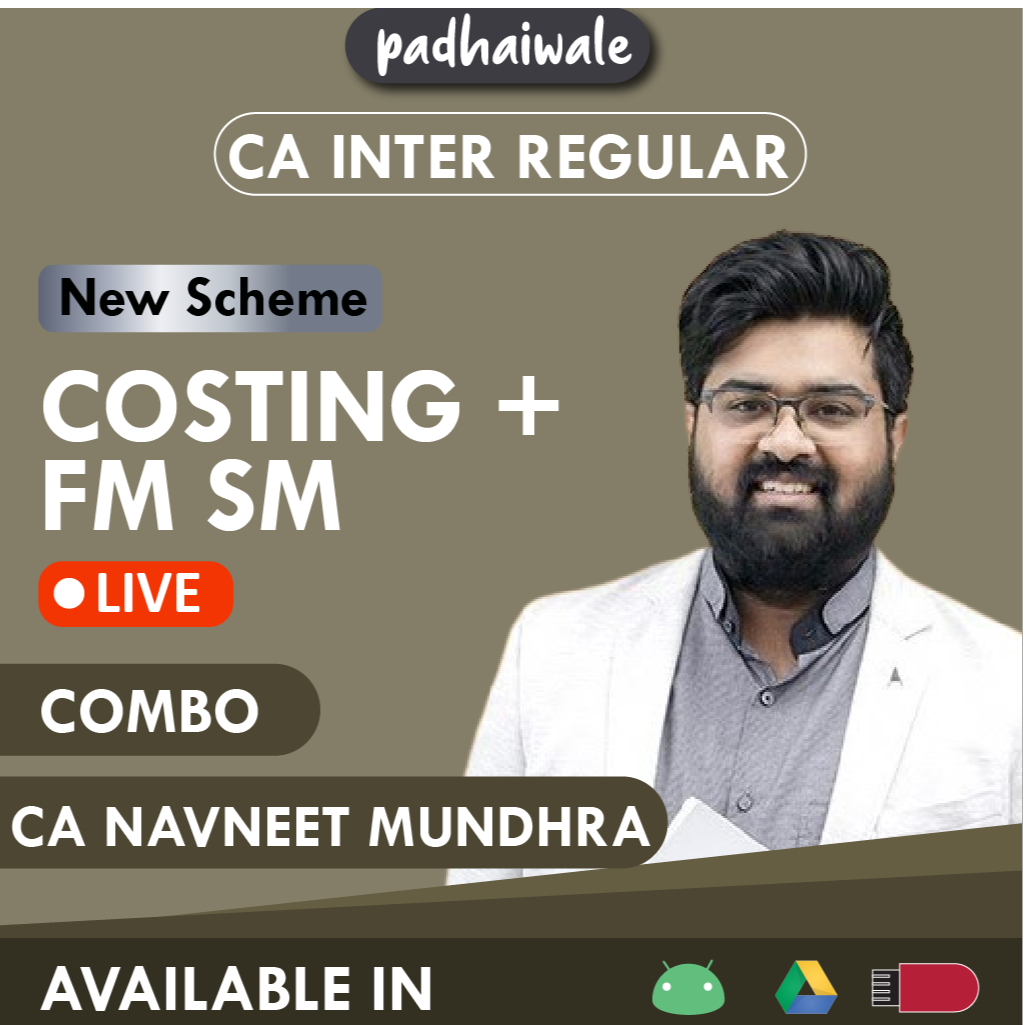 CA Inter Costing + FM SM Combo Live New Scheme Navneet Mundhra