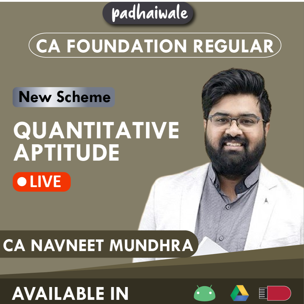 CA Foundation Quantitative Aptitude New Scheme Navneet Mundhra 