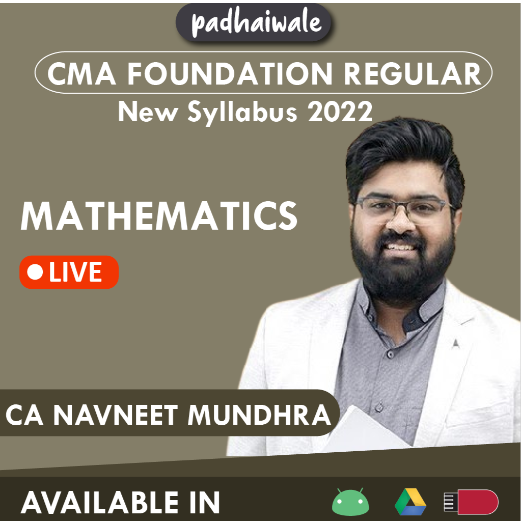 CMA Foundation Mathematics New Syllabus Navneet Mundhra