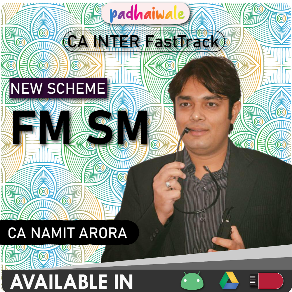 CA Inter FM SM FastTrack Pre-Booking New Scheme Namit Arora
